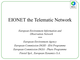 EIONETthe Telematic Network