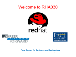 Welcome to RHA030