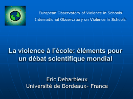 School Climat, social exclusion and victimisation