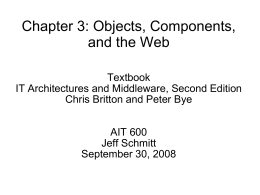 Chapter 3: Objects, Components, and the Web