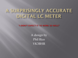 A Surprisingly Accurate Digital LC Meter (I didn't expect