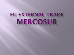 EU External Trade MERCOSUR