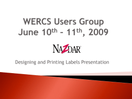 WERCS Users Group