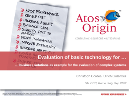 Evaluation of basic technology for