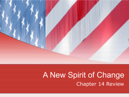 A New Spirit of Change