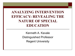 ANALYZING INTERVENTION EFFICACY: REVEALING THE …