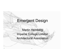 Emergent Design - MIT - Massachusetts Institute of …