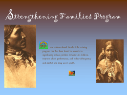 American Indian Strengthening Families Program