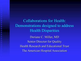 Collaborations for Health: Demonstrations designed to
