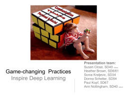 Game-Changing Practices Inspire Learning