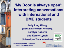 My Door is always open’: interpreting conversations with