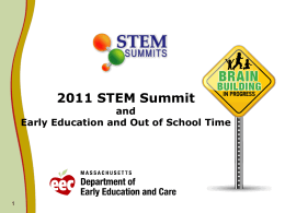 STEM in Early Education and Care and Out-of