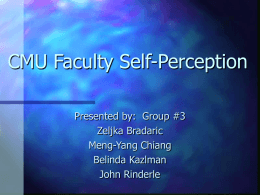 CMU Faculty Self