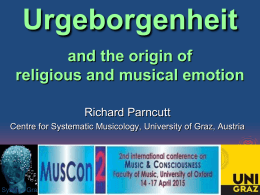 Prenatal origins of music, religion, consciousness