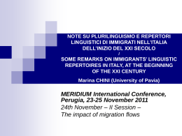 Diapositiva 1 - University for Foreigners Perugia