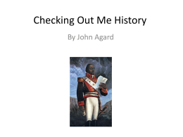 Checking Out Me History