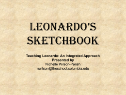 Leonardo’s Sketchbook - Henrico County Public Schools