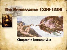 The Renaissance 1300-1500 - Libertyville High School