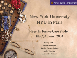 New York University In Paris