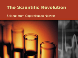 The Scientific Revolution - Mount Saint Joseph High School
