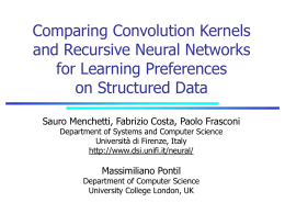 Comparing Convolution Kernels and Recursive Neural …