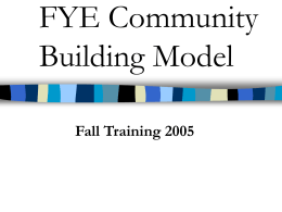 FYE Area Programming - Saint Louis University