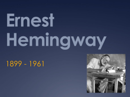 Ernest Hemingway - North Ridgeville City Schools
