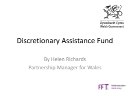 Discretionary Assistance Fund