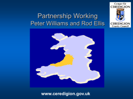 GIS Strategy in Ceredigion – an overview