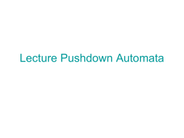 Lecture Pushdown Automata - University of Texas at Dallas