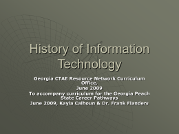 History of Information Technology