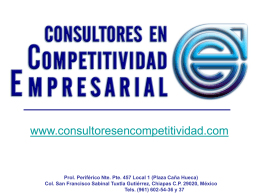 Diapositiva 1 - Consultores en Competitividad