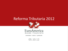 Proyecto de Ley Reforma Tributaria 04.09.2012