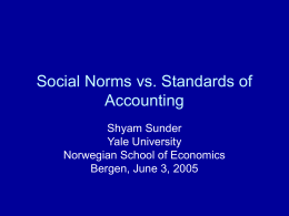 Rules vs. Norms: Seven Decades of Accounting Codes and