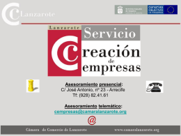 Diapositiva 1 - Cabildo de Lanzarote.