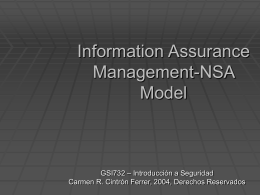 Information Assurance Management