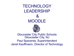 TECHNOLOGY LEADERSHIP & MOODLE