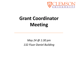 Grant Coordinator Meeting