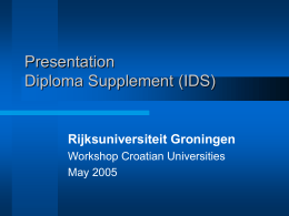 Diploma Supplement