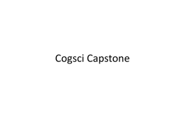 Cogsci Capstone - Case Western Reserve University