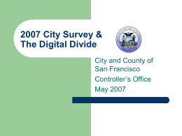 City Survey Methodology