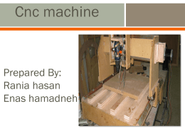 CNC Machines - An-Najah National University
