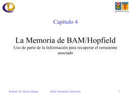 La Memoria de BAM/Hopfield