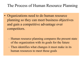 HUMAN RESOURCE PLANNING - CIIT VC Digital Library