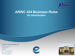 ARINC Business Rules