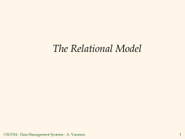 The Relational Model - University of Toronto