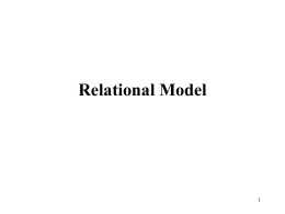Relational Model - Middle East Technical University