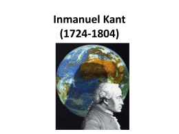 Inmanuel Kant (1724