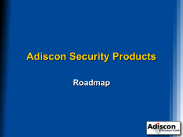 Roadmap for Adiscon Security Products