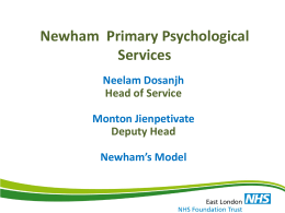 Newham Talking Therapies - Healthcare Conferences UK
